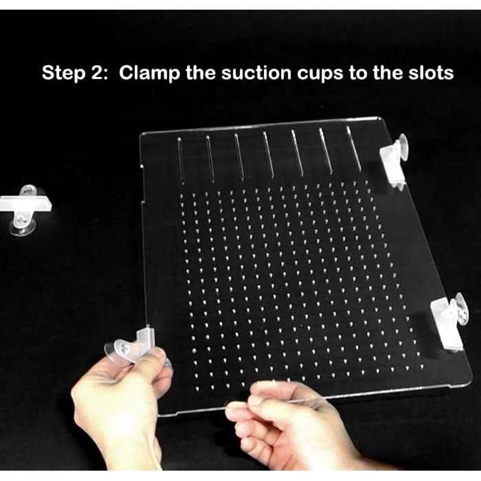 Alternative view of RA AquaTech Acrylic Aquarium Divider Kit 20L 20H 29 40B 125gal Fish Tank with Suction Cups