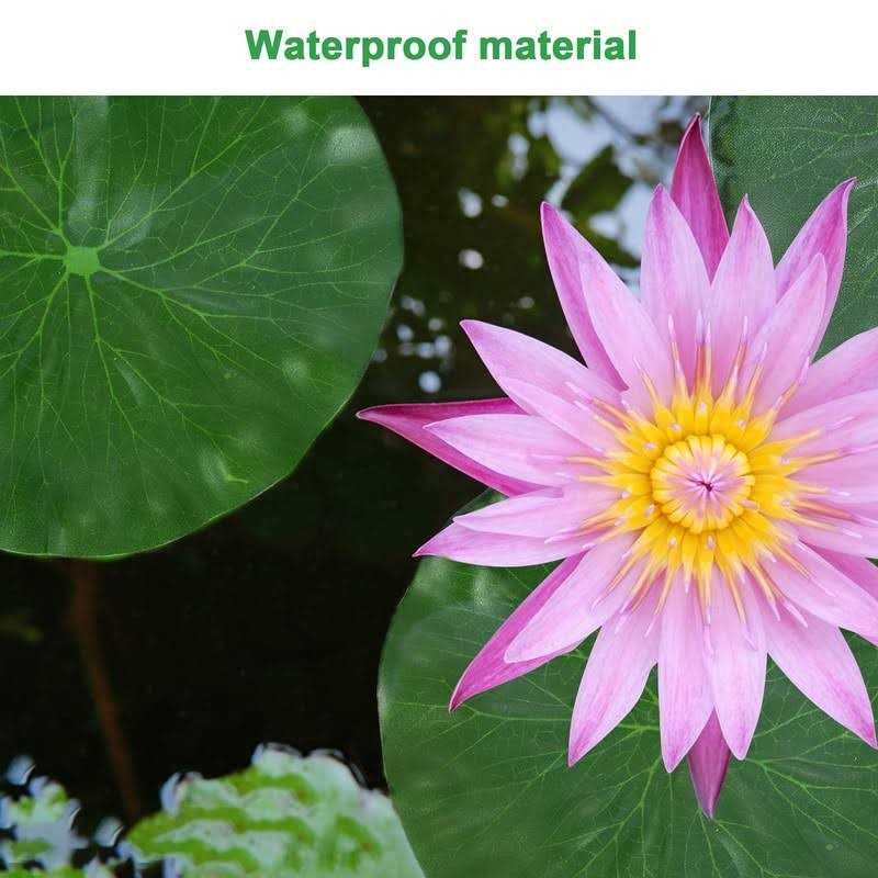 Alternative view of Molain Artificial Lotus Leaves Lily Pads Floating Foam Lotus Leave Realistic Water Lily Pads for Home Garden Ponds Pool Aquarium Fish Tank