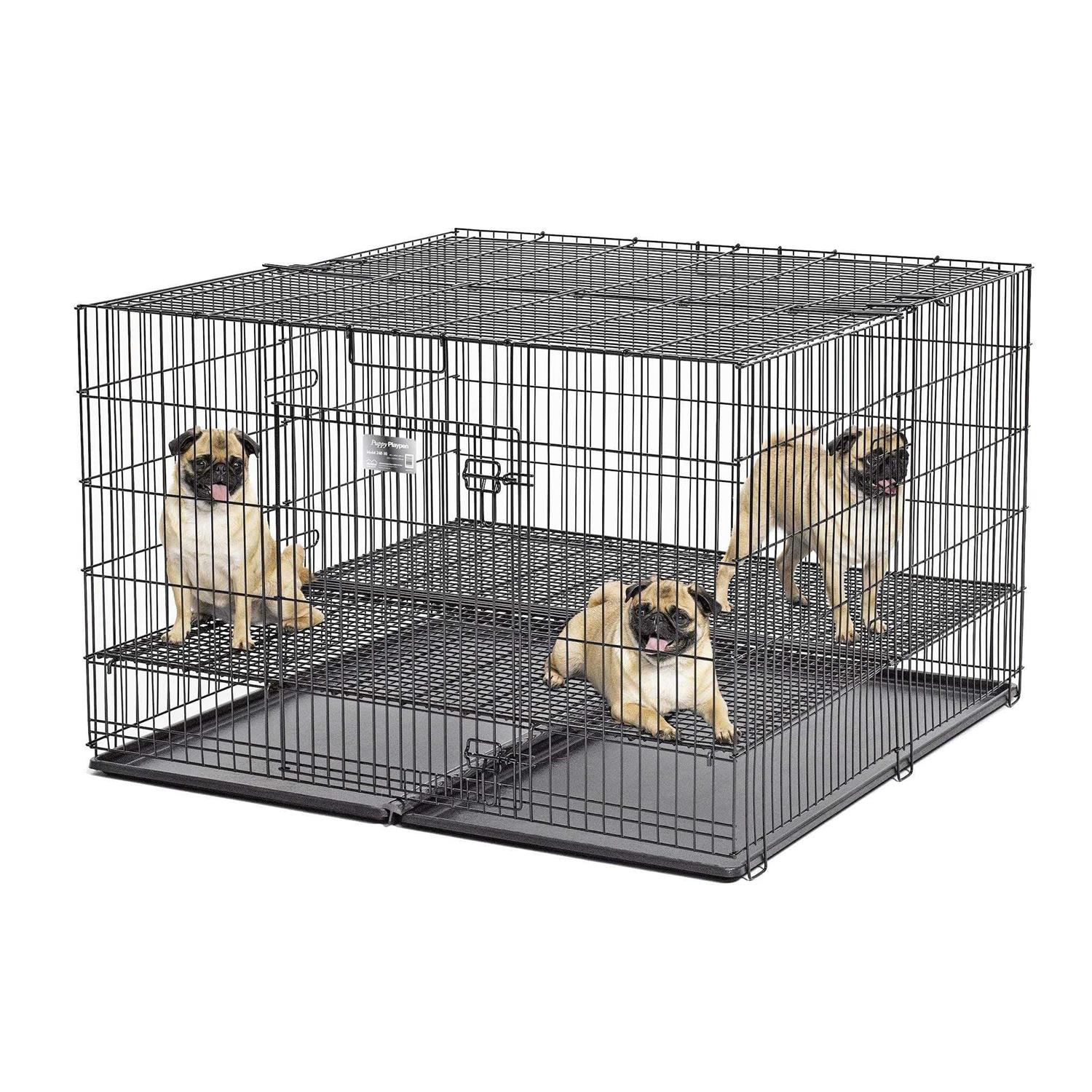 Midwest Puppy Playpen with Plastic and Floor Grid