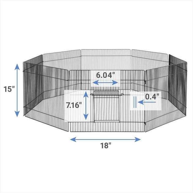 Alternative view of Frisco Wire Small Pet Playpen with Door