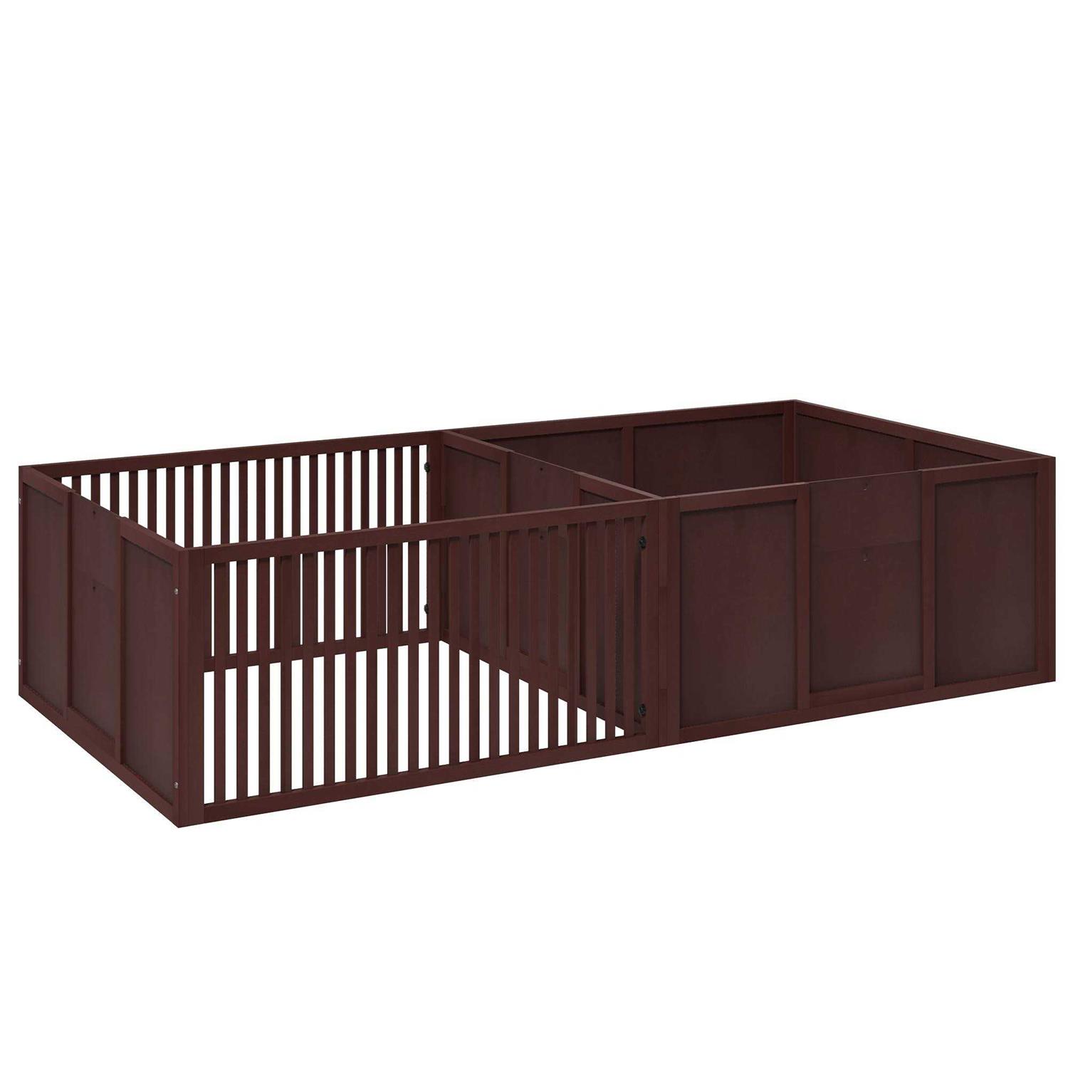 Pawhut 81 x 40 Whelping Box for Dogs Built for Mother's Comfort