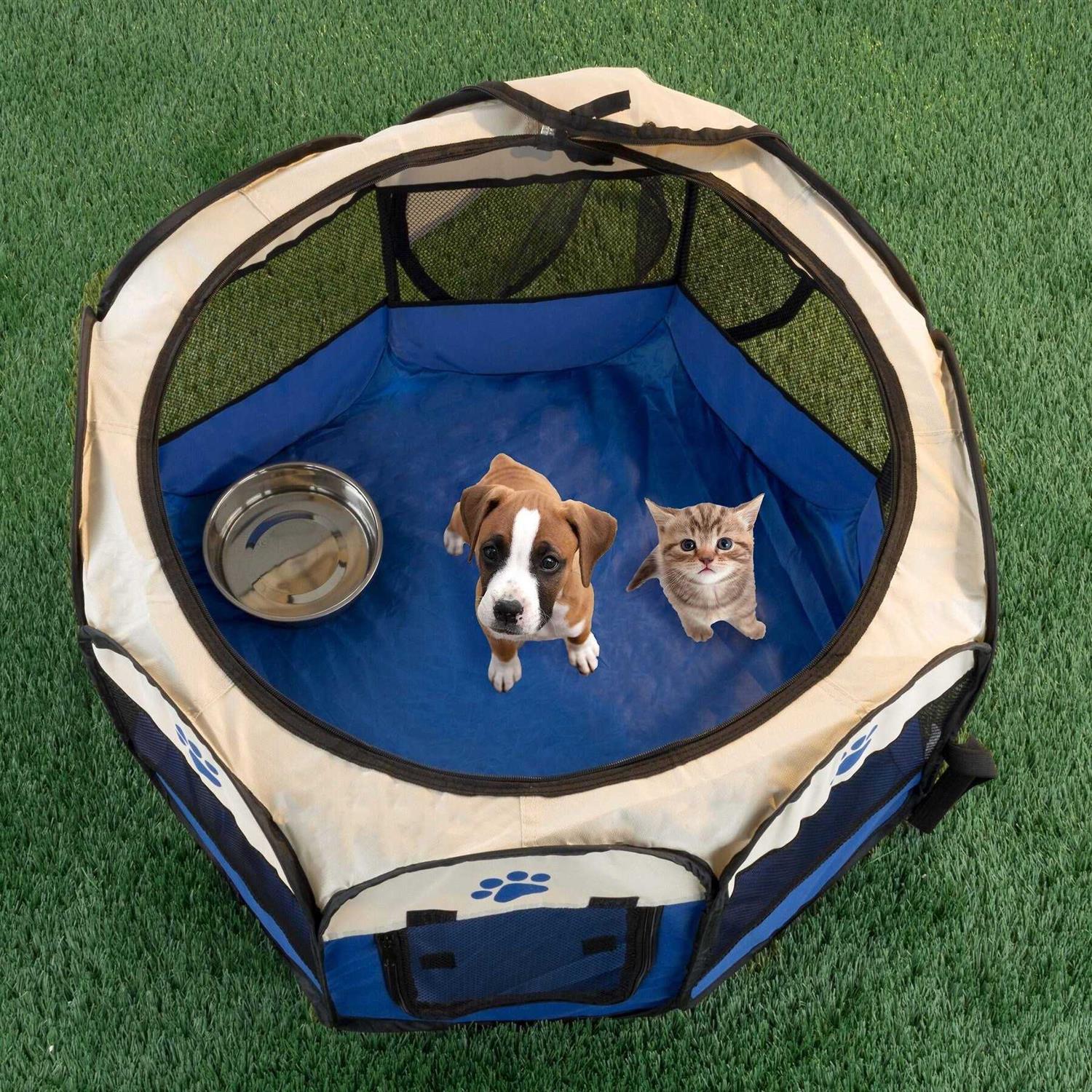 Alternative view of Pet Adobe Portable Pop-Up Pet Playpen