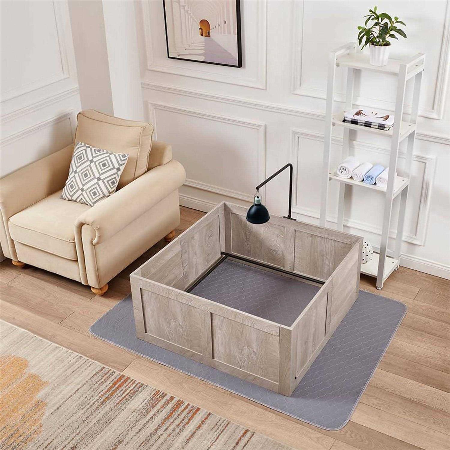 Unipaws Whelping Box for Dogs Small Medium Breed Whelping Pen