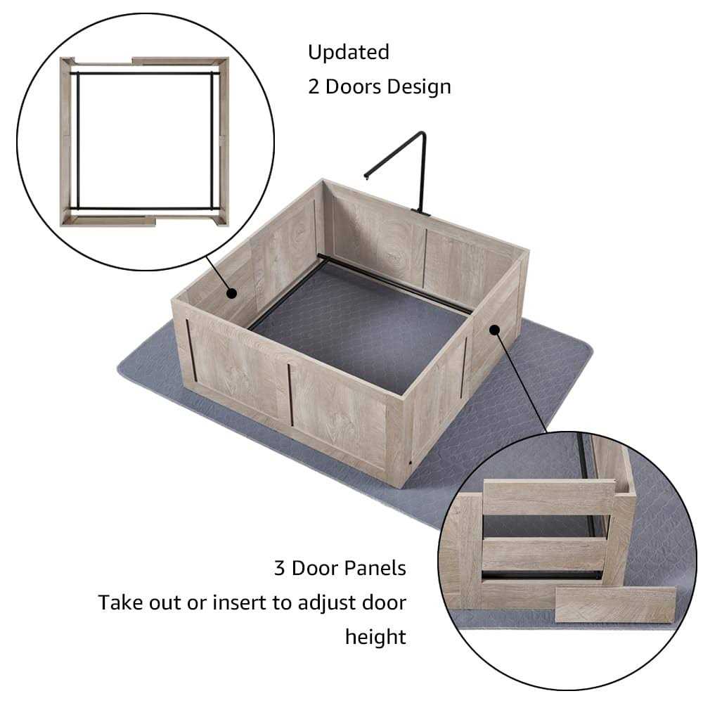 Alternative view of Unipaws Whelping Box for Dogs Small Medium Breed Whelping Pen