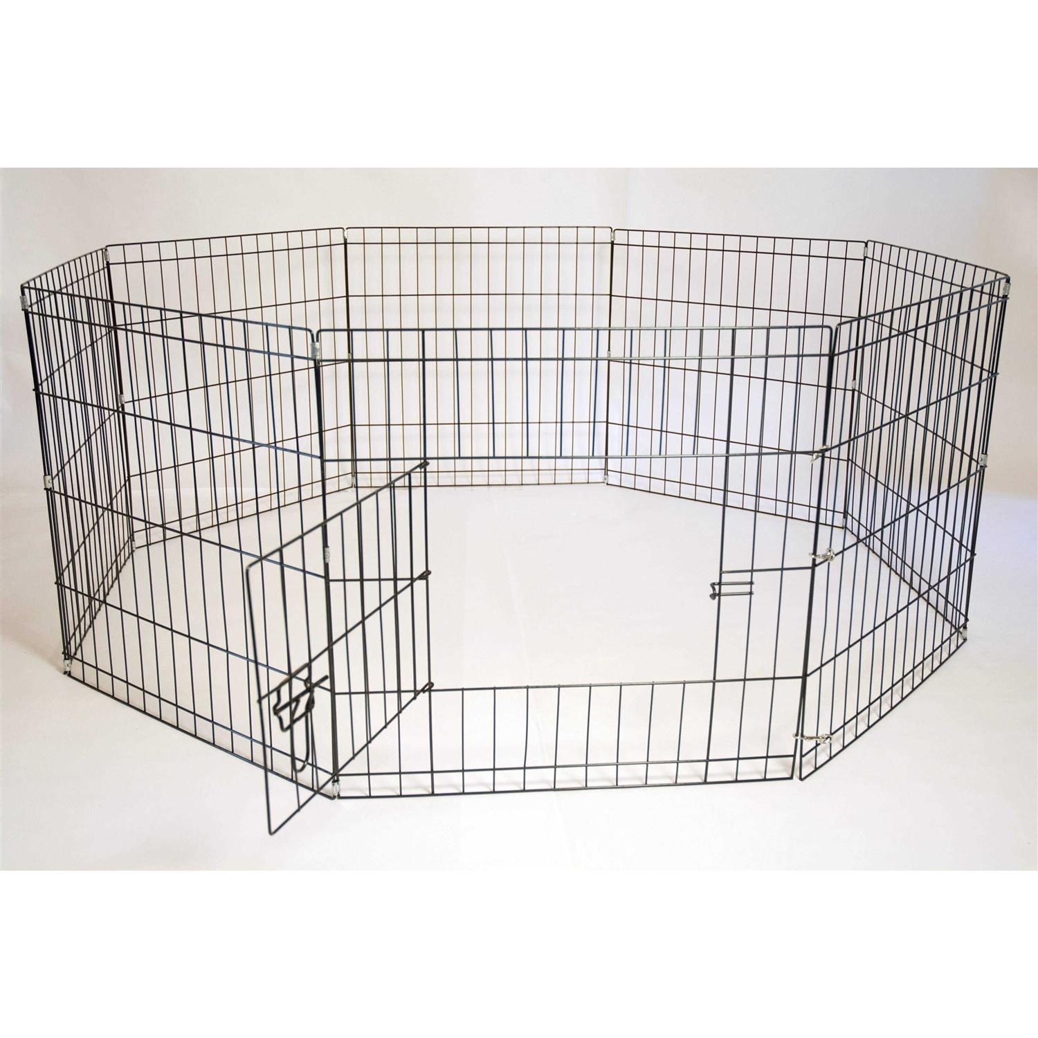 Alternative view of Iconic Pet Heavy Duty Metal Tube Pen Pet Dog Exercise & Training Playpen