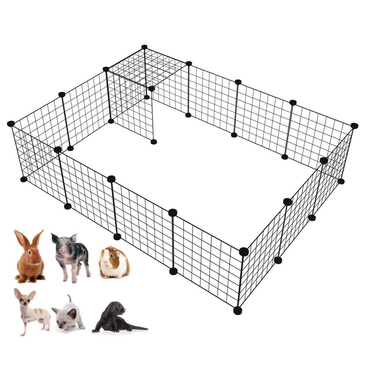 LANGXUN DIY Small Animal Pet Playpen Rabbit guinea Pig cages