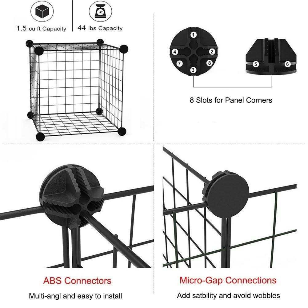 Alternative view of LANGXUN DIY Small Animal Pet Playpen Rabbit guinea Pig cages