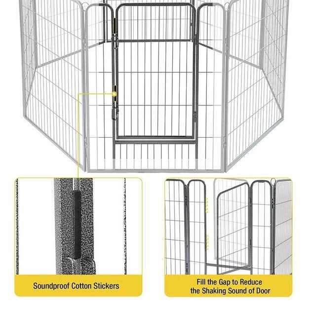 Alternative view of Aivituvin Exercise Outdoor & Indoor Portable Dog Playpen AIR