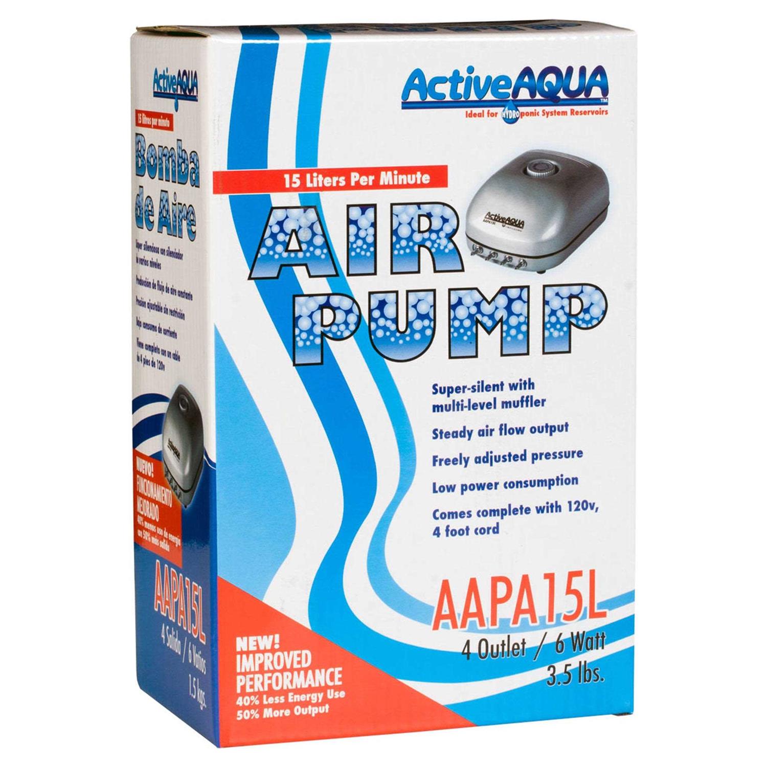 Alternative view of Active Aqua Air Pump 4 Outlets
