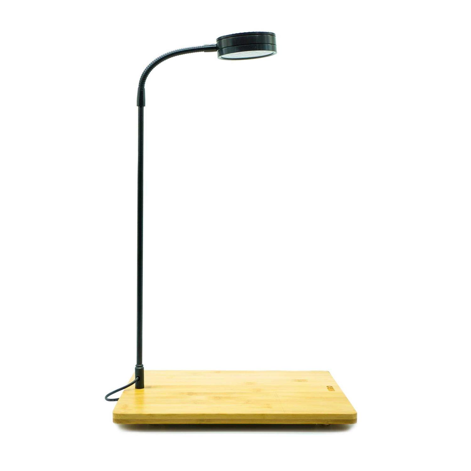 HIRO Aquatics Full Spectrum LED Light with Bamboo Board fits Aquarium Nano Tank