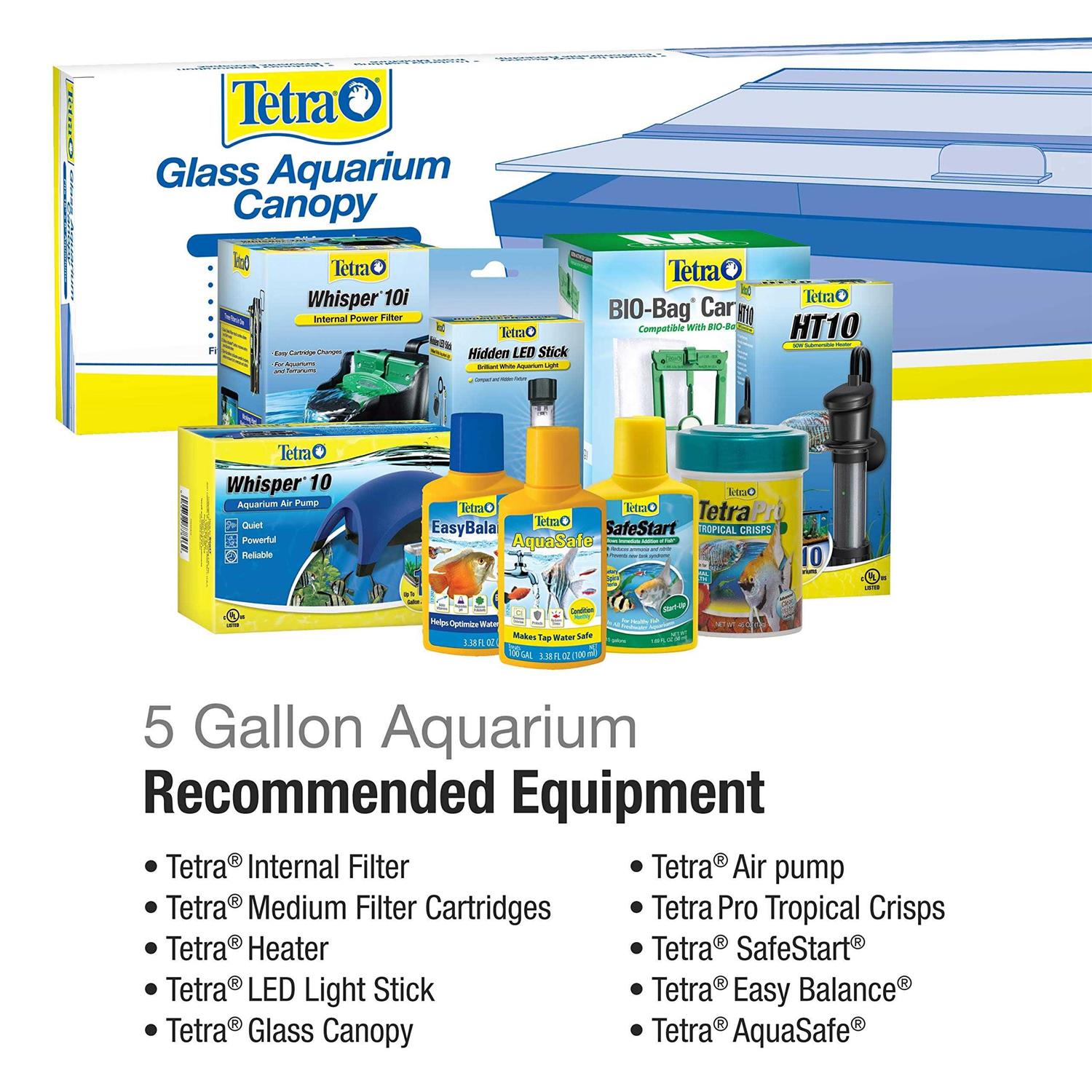 Alternative view of Tetra Glass Aquarium 5.5 Gallons