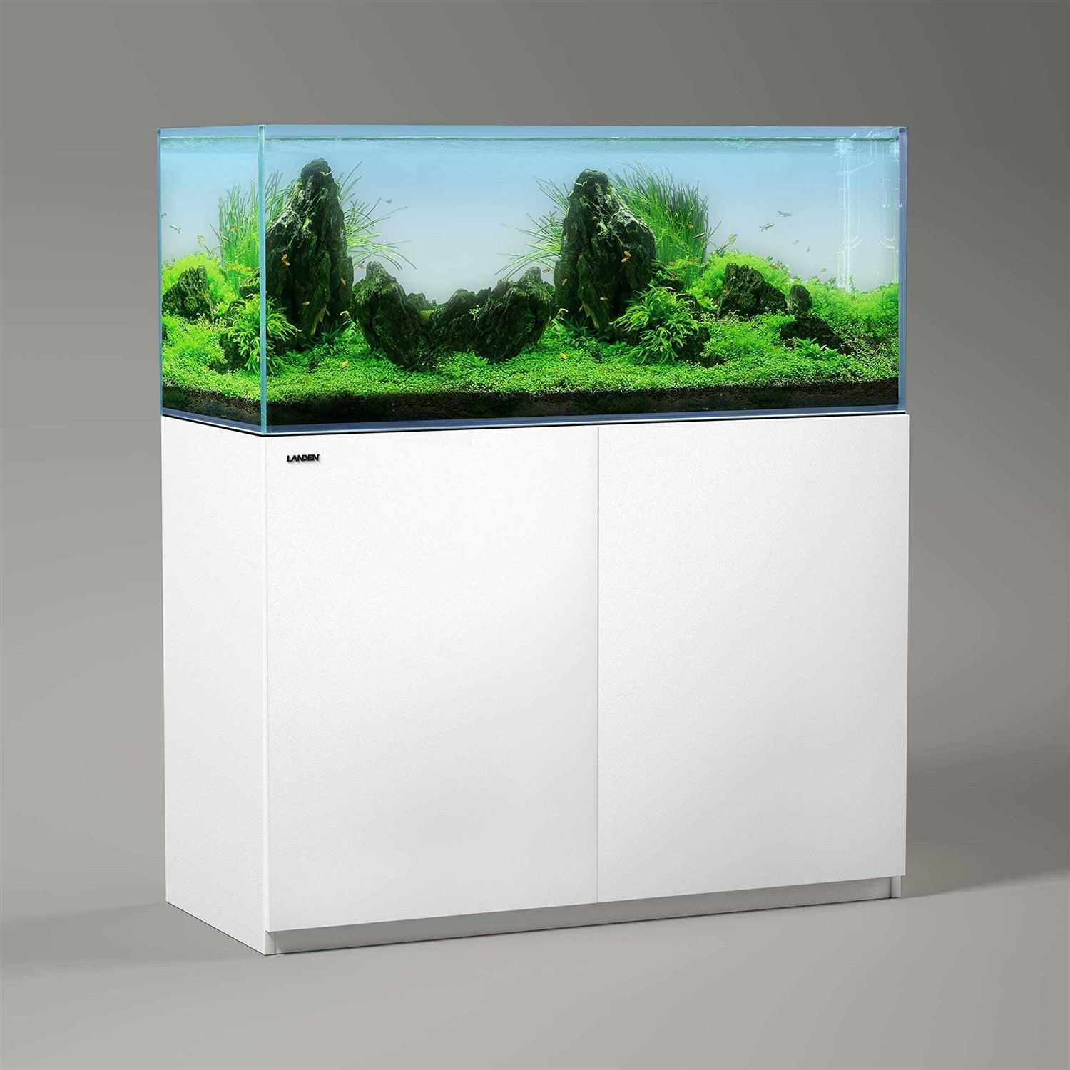 LANDEN Aquarium Stand and cabinet, for up Tank,Fish Tank, Nano Foam Leveling Mat Included, contemporary and Simple Design