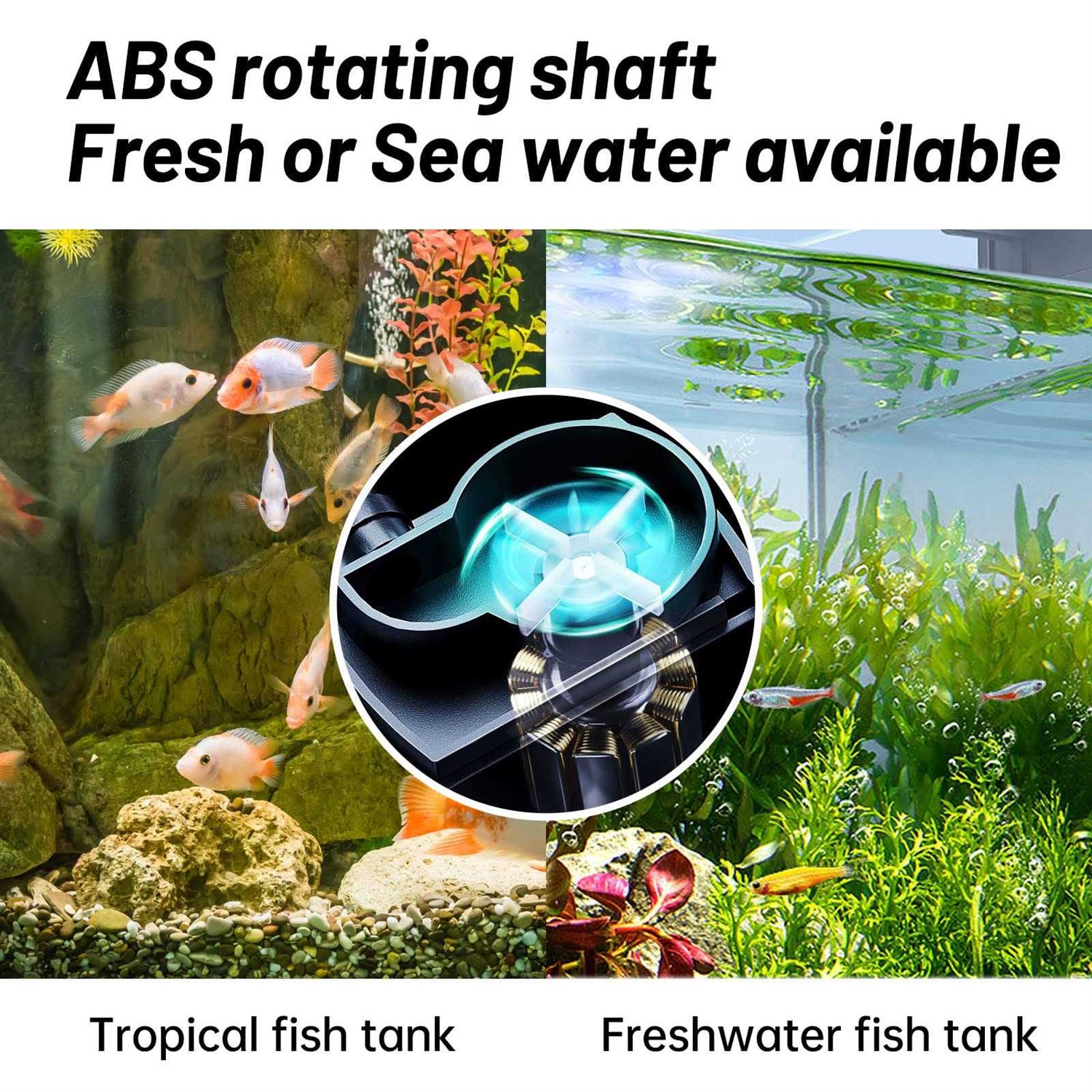 Alternative view of CHERLAM Aquarium Surface Protein Skimmer,3W Fish Tank Protein Skimmer,3 in 1 Aquarium Oil Skimmer for Sea and Fresh Water