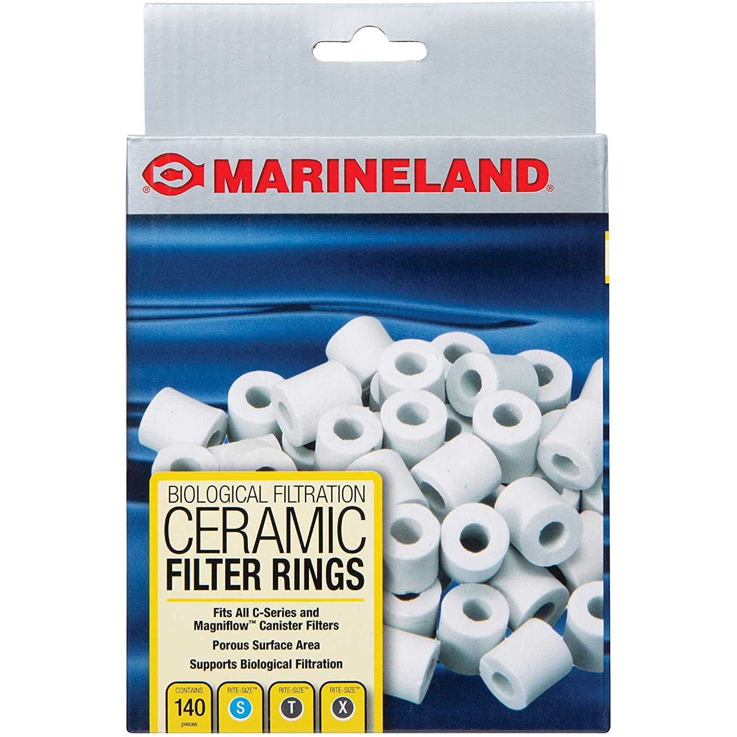 Alternative view of Marineland Biological Filtration Ceramic Filter Rings for C-Series & Magniflow Canister Filters