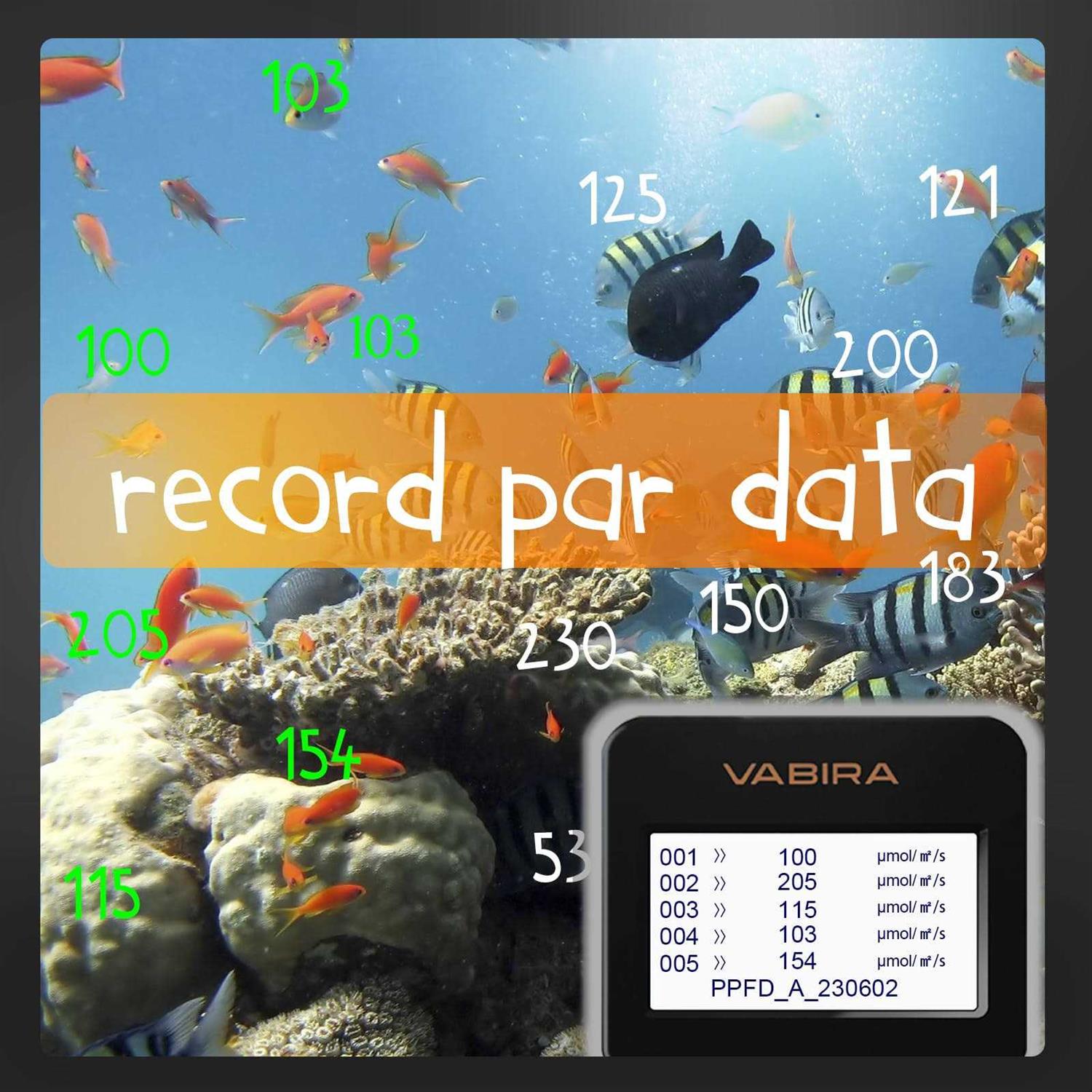 Alternative view of VBR-Aqua PAR Meter for Aquarium R,G,B PAR Seperately