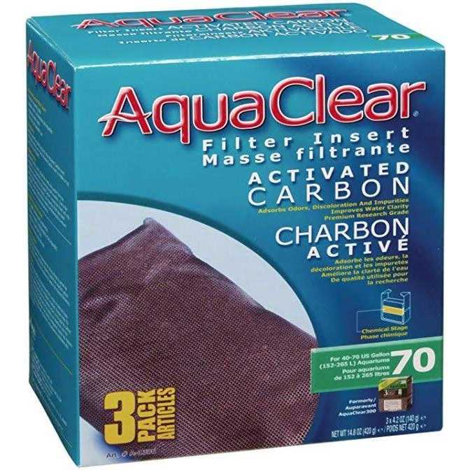 Alternative view of Aquaclear 110 Activated Filter Carbon