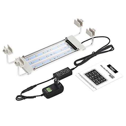 Hygger Auto On Off LED Aquarium Light Extendable 7 Colors Full Spectrum Light Fixture for Freshwater Planted Tank Build