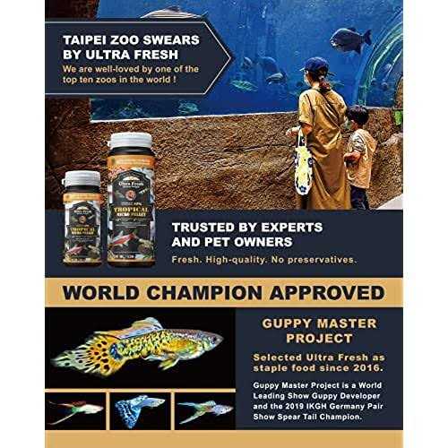 Alternative view of Ultra Fresh Tetra Fish Food Slow Sinking All Natural Ingredients