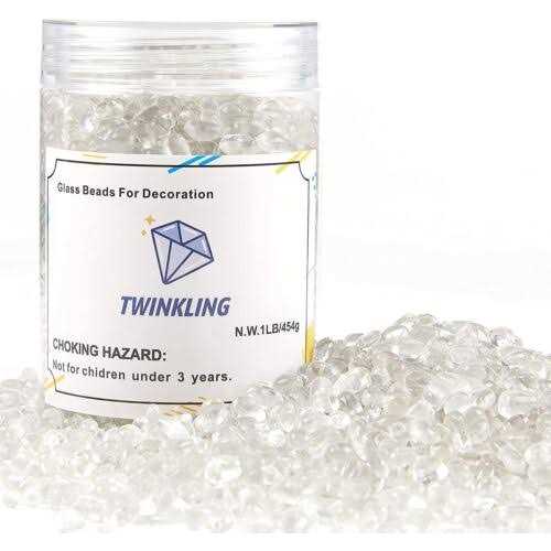Alternative view of TWINKLING High Luster Fire Glass Gravel Stone Glitter,Broken Glass,Fire Gems Chips,Crushed Glass for Fire Pit Crafts Resin Art Aquarium Garden