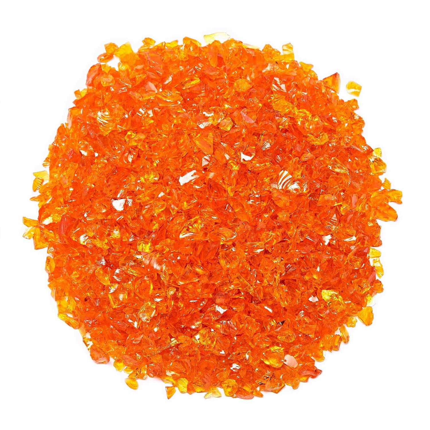 Alternative view of TWINKLING High Luster Fire Glass Gravel Stone Glitter,Broken Glass,Fire Gems Chips,Crushed Glass for Fire Pit Crafts Resin Art Aquarium Garden
