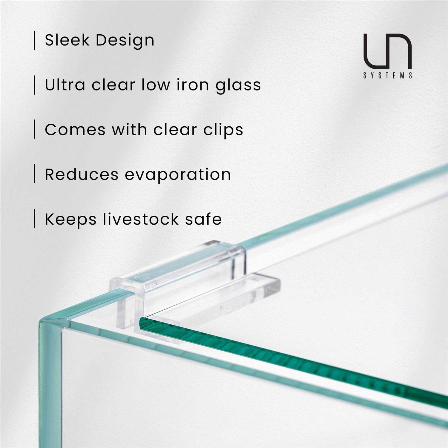 Alternative view of Ultum Nature Systems Aquarium Lid for Rimless Aquariums