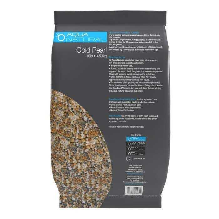 Alternative view of Aquanatural Gold Pearl Gravel Substrate Aquariums, vivariums and terrariums