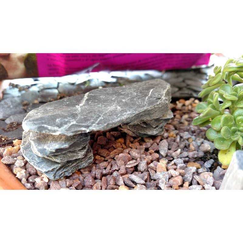 Alternative view of Small World Slate & Stone Natural Slate Stone -1 to 3 Inch Rocks for Miniature Or Fairy Garden