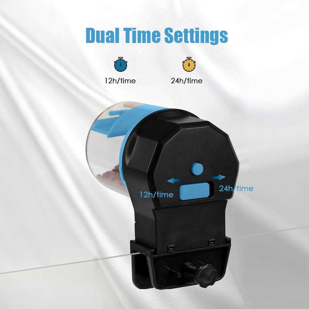 Alternative view of Aquarium Automatic Fish Feeder Vacation Timer Feeder for Fish Tank Electric Adjustable Auto Fish Food Dispenser