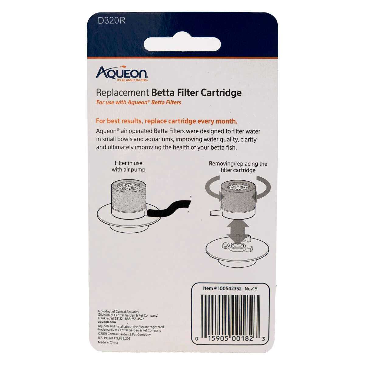 Alternative view of Aqueon Betta Filter Cartridge Replacement