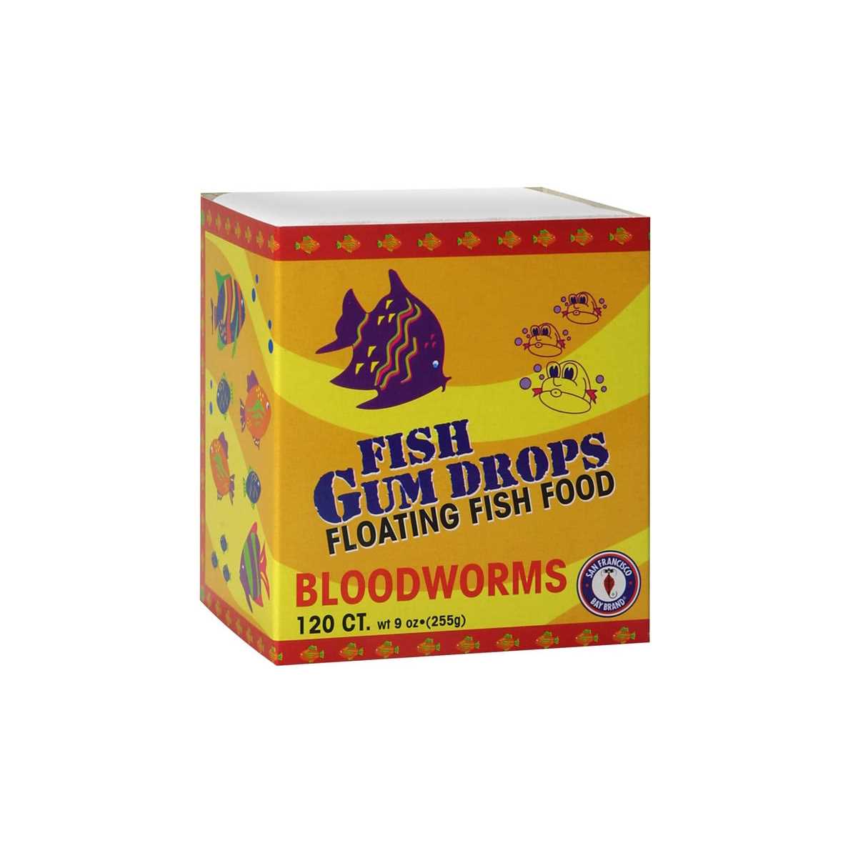 San Francisco Bay Coffee Fish Gum Drops Floating Fish Food Bloodworms