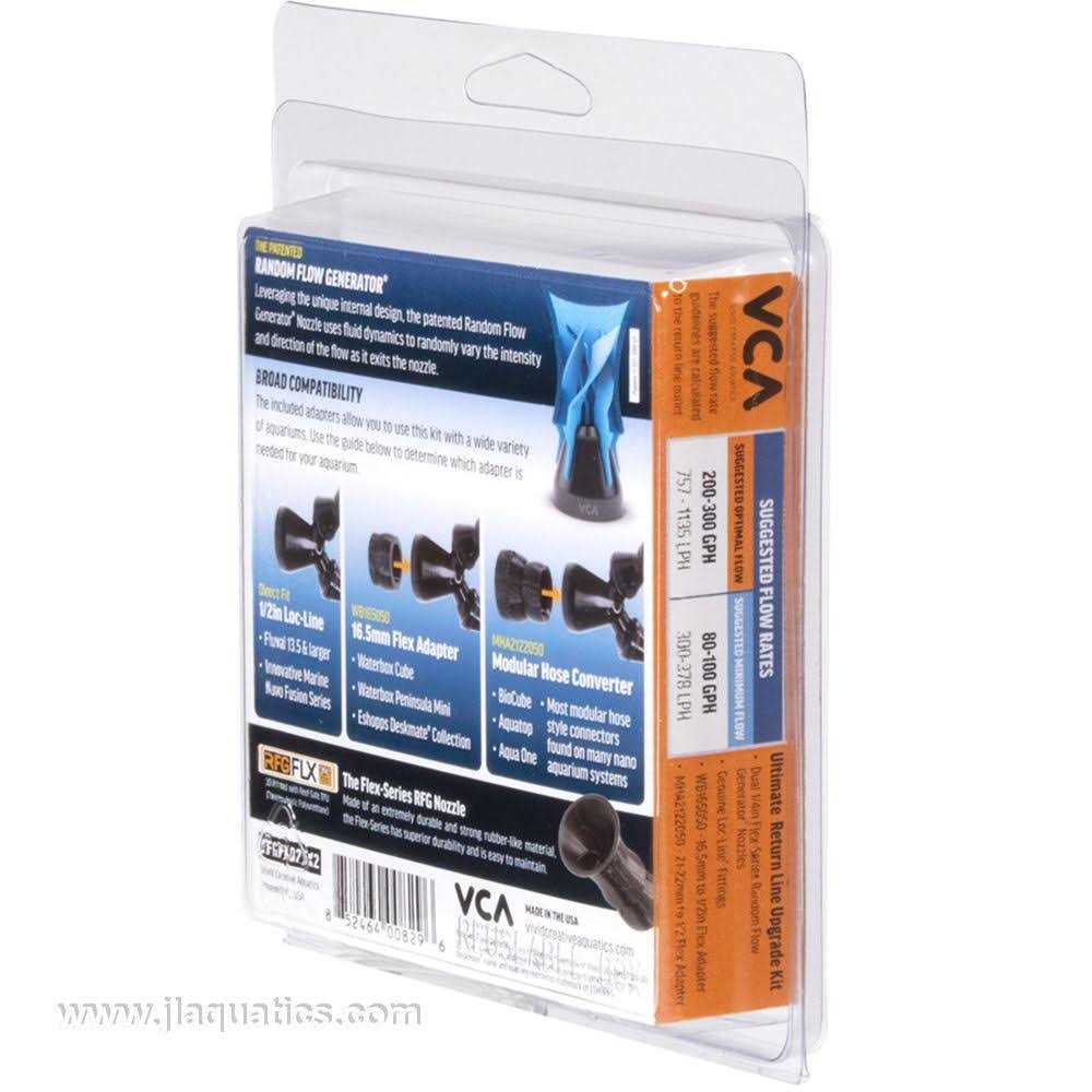 Alternative view of Vivid Creative Aquatics VCA Flex Series Ultimate Nano Tank Return Line Upgrade Kit