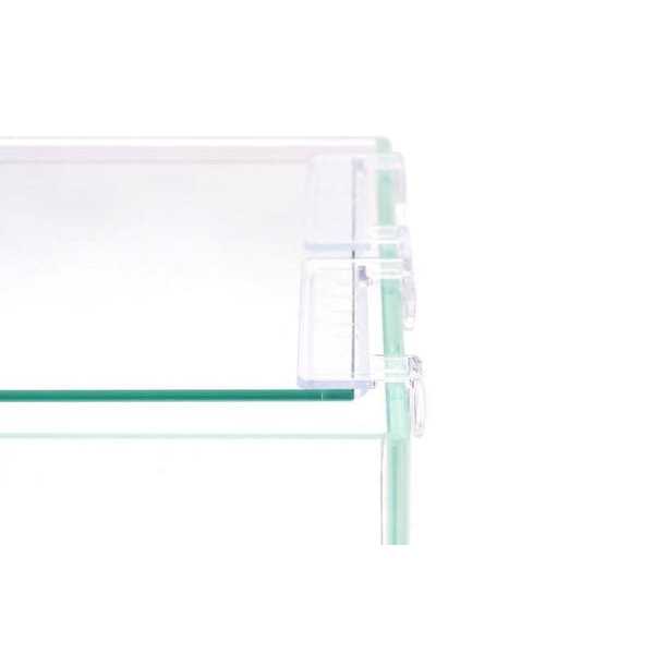 Alternative view of UNS Cube Aquarium Tank Glass Lid with Clear Clips