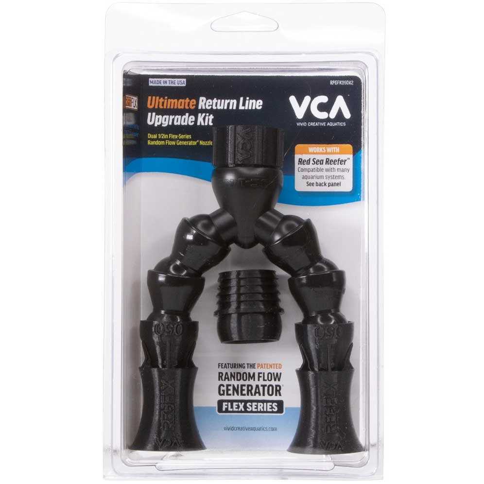 VCA Vivid Creative Flex Series Ultimate Return Line Upgrade Kit Dual 1/2 Flex-Series RFG Saltwater Aquarium