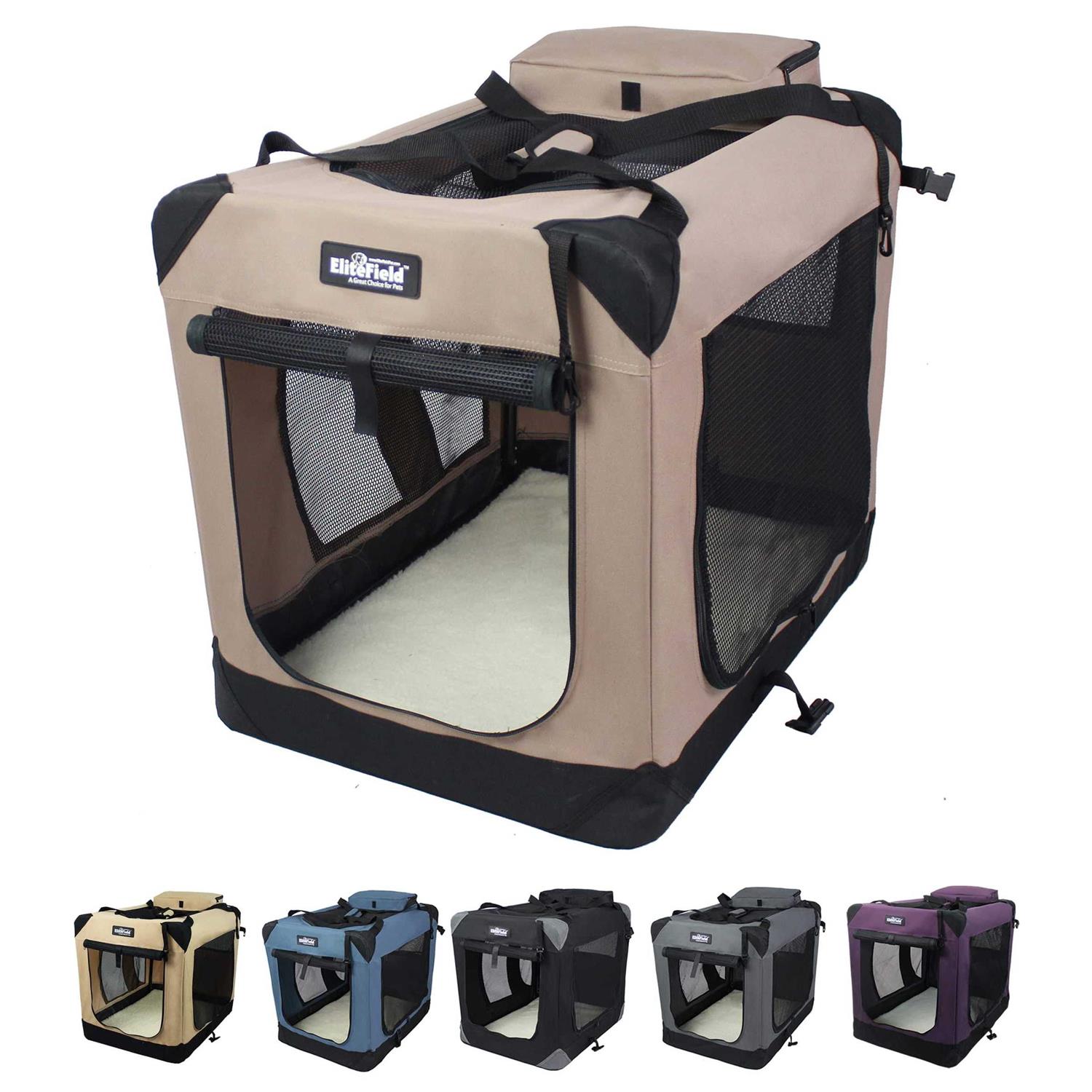 Alternative view of EliteField 3-Door Folding Soft Dog Crate