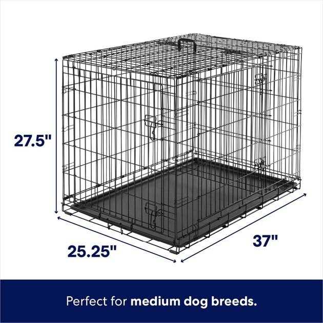 Alternative view of Frisco Heavy Duty All-in-1 Multi-Stage 3 Door Collapsible Wire Dog Crate