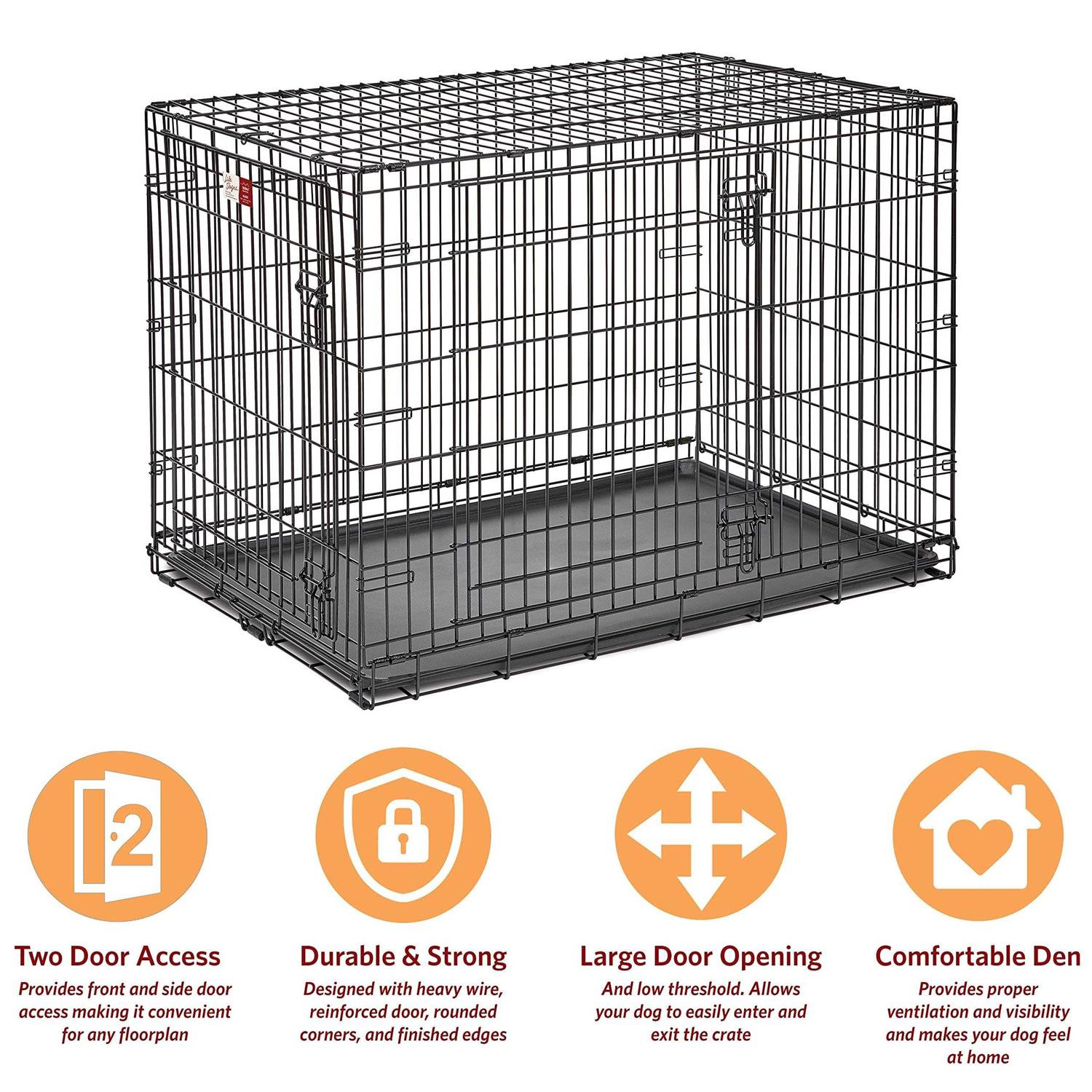 Alternative view of Midwest Life Stages Double Door Dog Crate