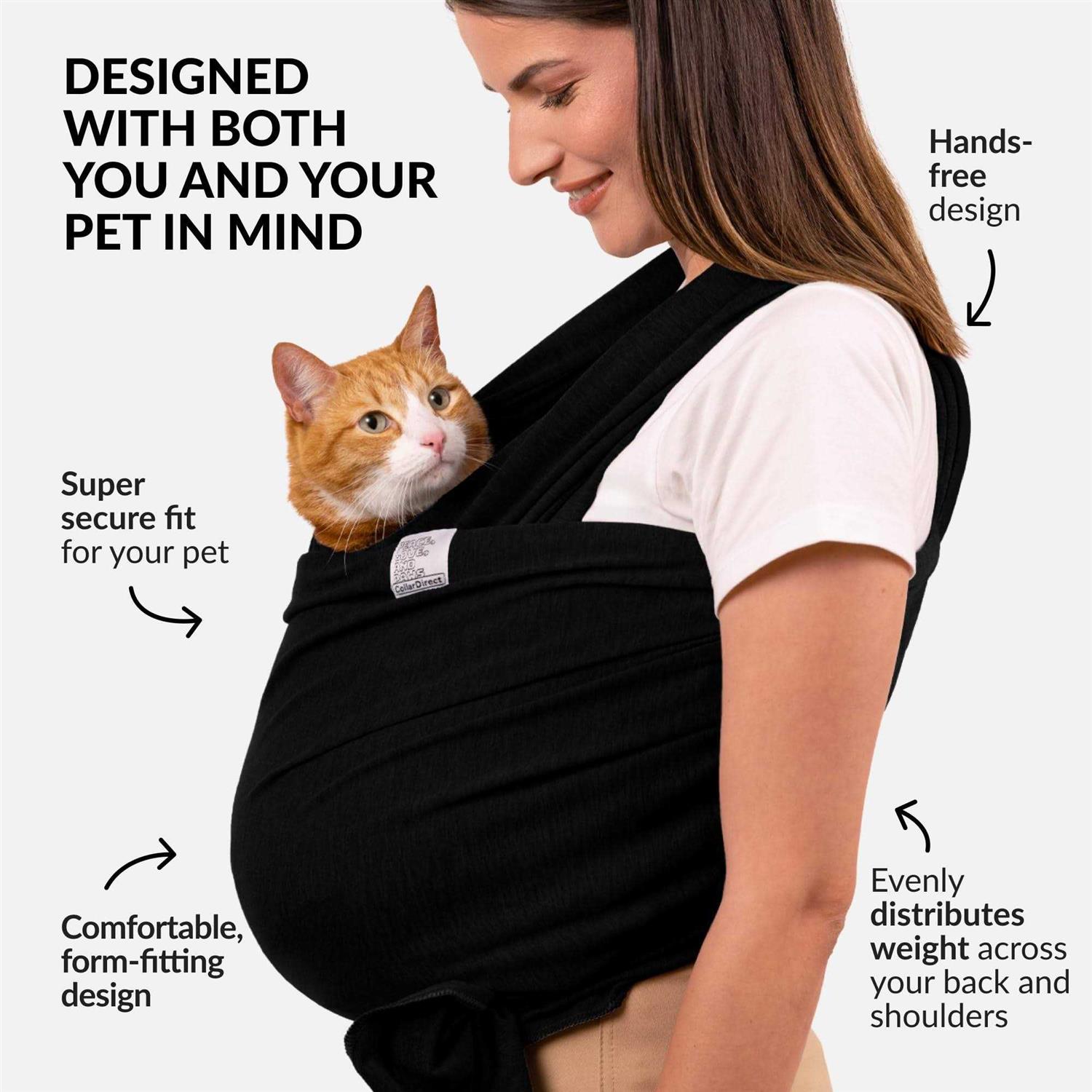 Alternative view of CollarDirect Dog Sling Carrier for Small Dogs Anti-Anxiety Cat Sling