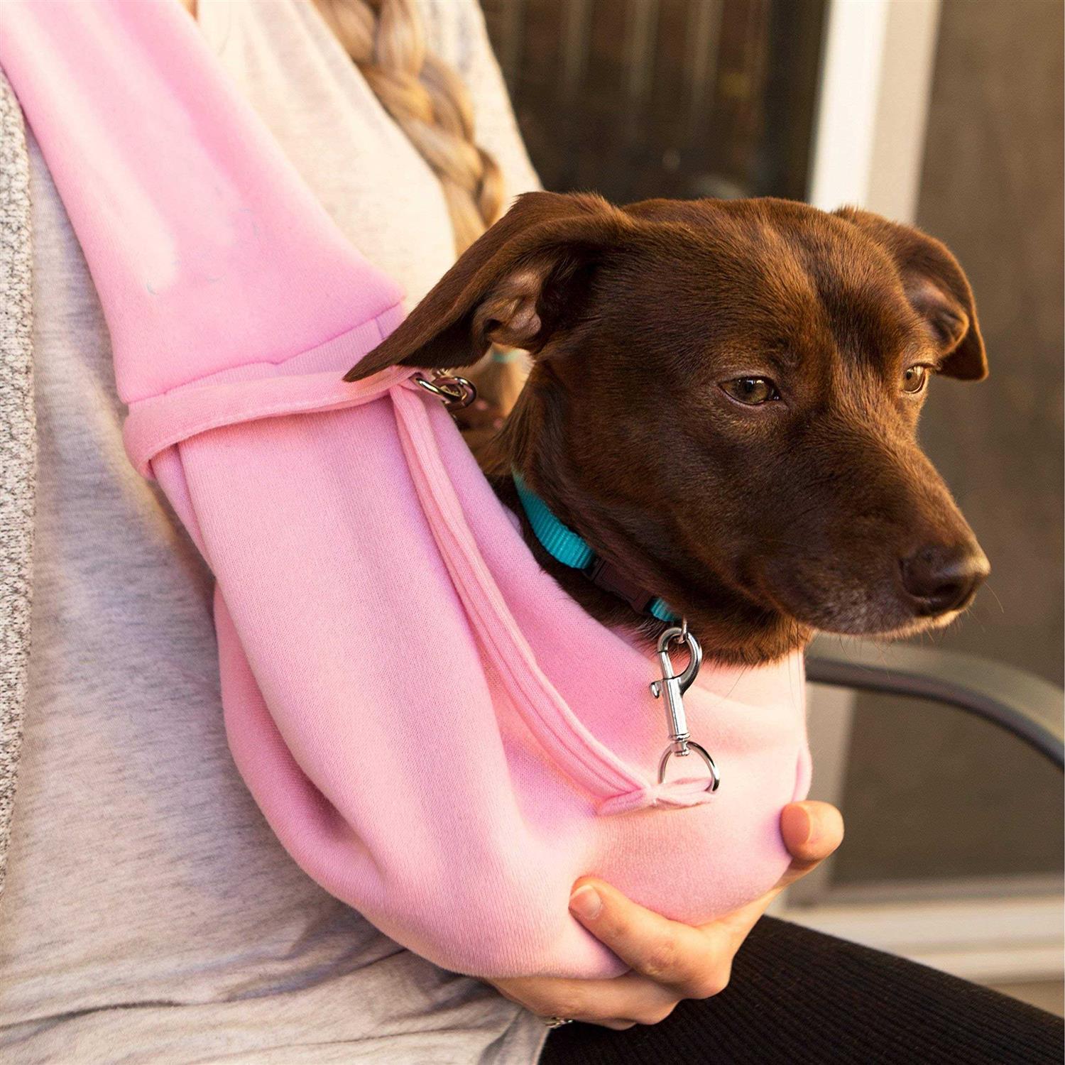 Alternative view of Iprimio Dog and Cat Sling Carrier Hands Free Reversible Pet Papoose Bag