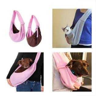 Alternative view of Iprimio Dog and Cat Sling Carrier Hands Free Reversible Pet Papoose Bag