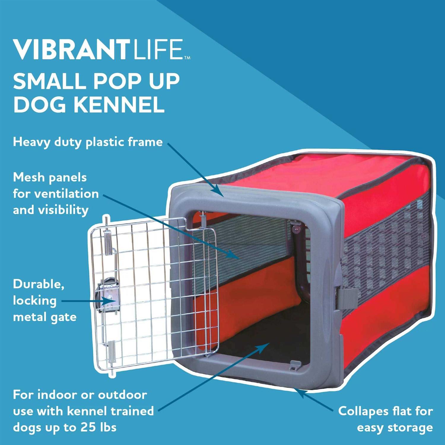 Alternative view of Vibrant Life Small Pop Up Pet Kennel