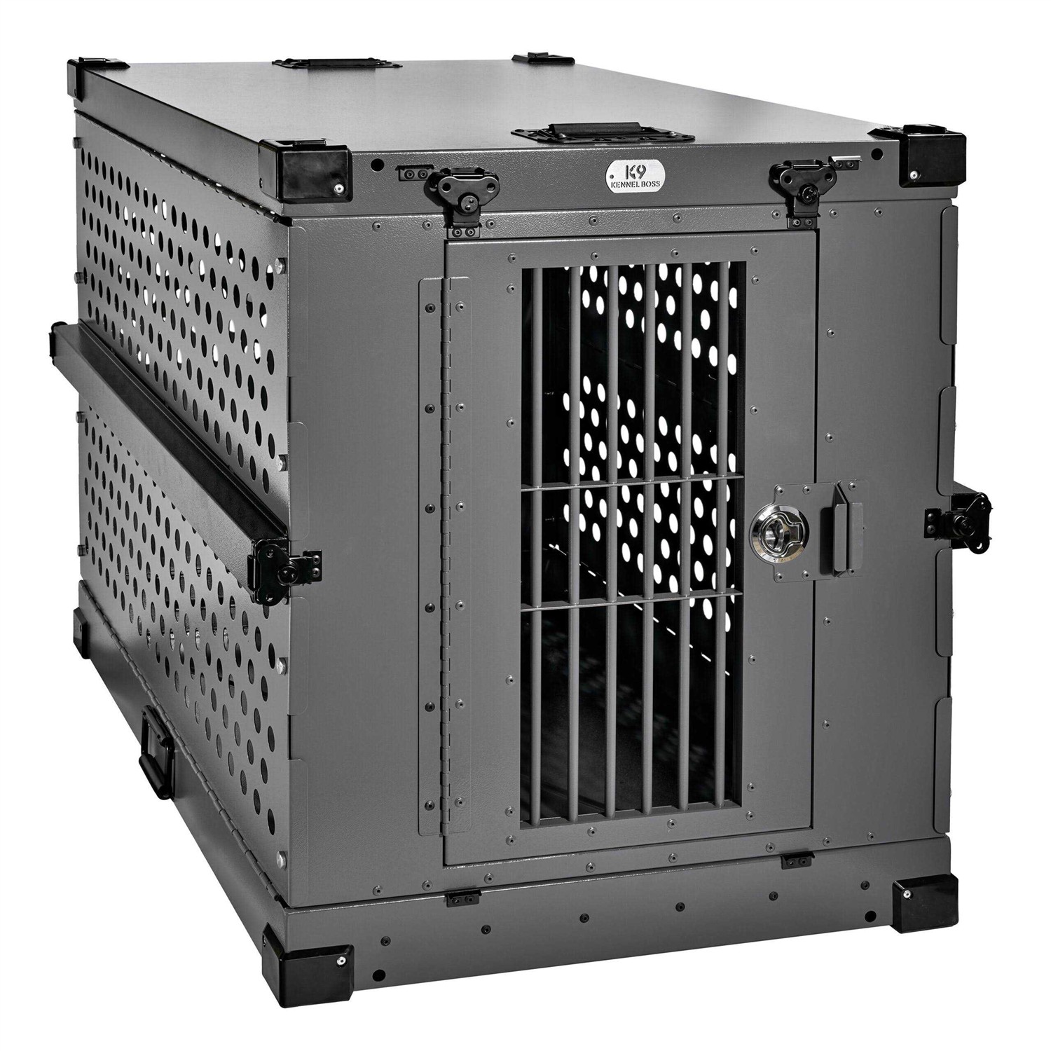 K9 Kennel Boss Heavy Duty Fully Collapsible Powder-Coated Aluminum Dog Crate