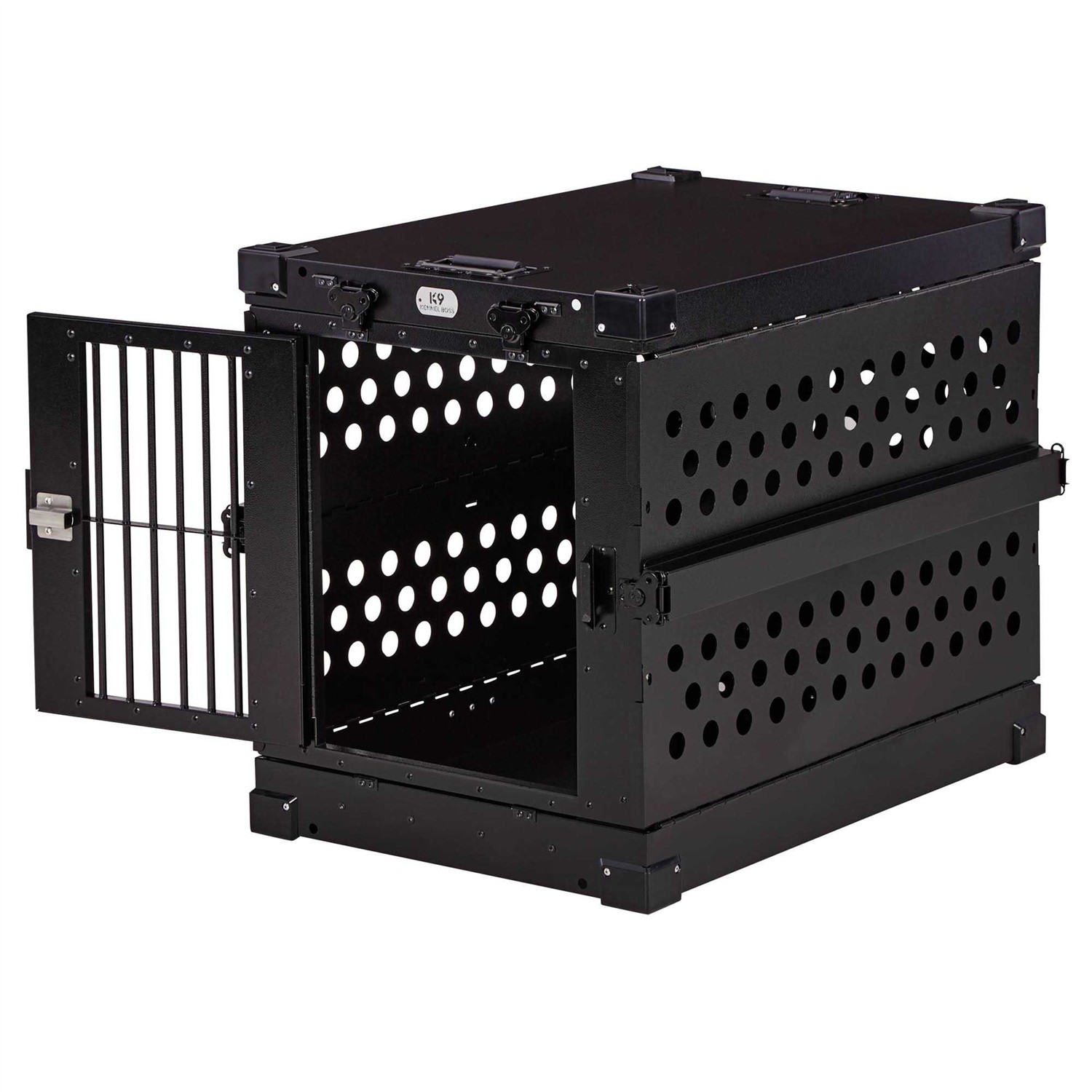 Alternative view of K9 Kennel Boss Heavy Duty Fully Collapsible Powder-Coated Aluminum Dog Crate