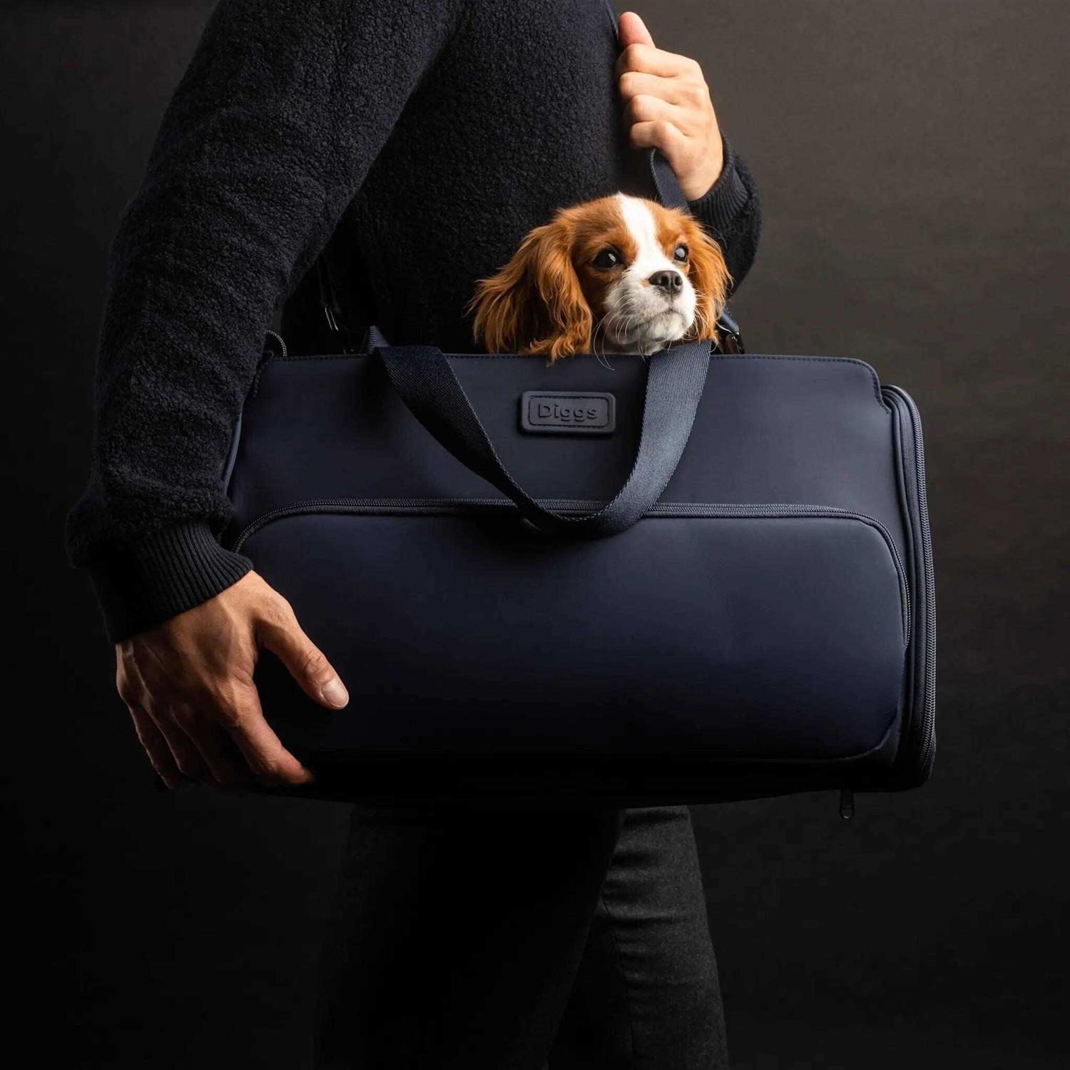 Alternative view of Diggs Travel Pet Carrier for Small Dogs and Cats, Plane, Train, or Car