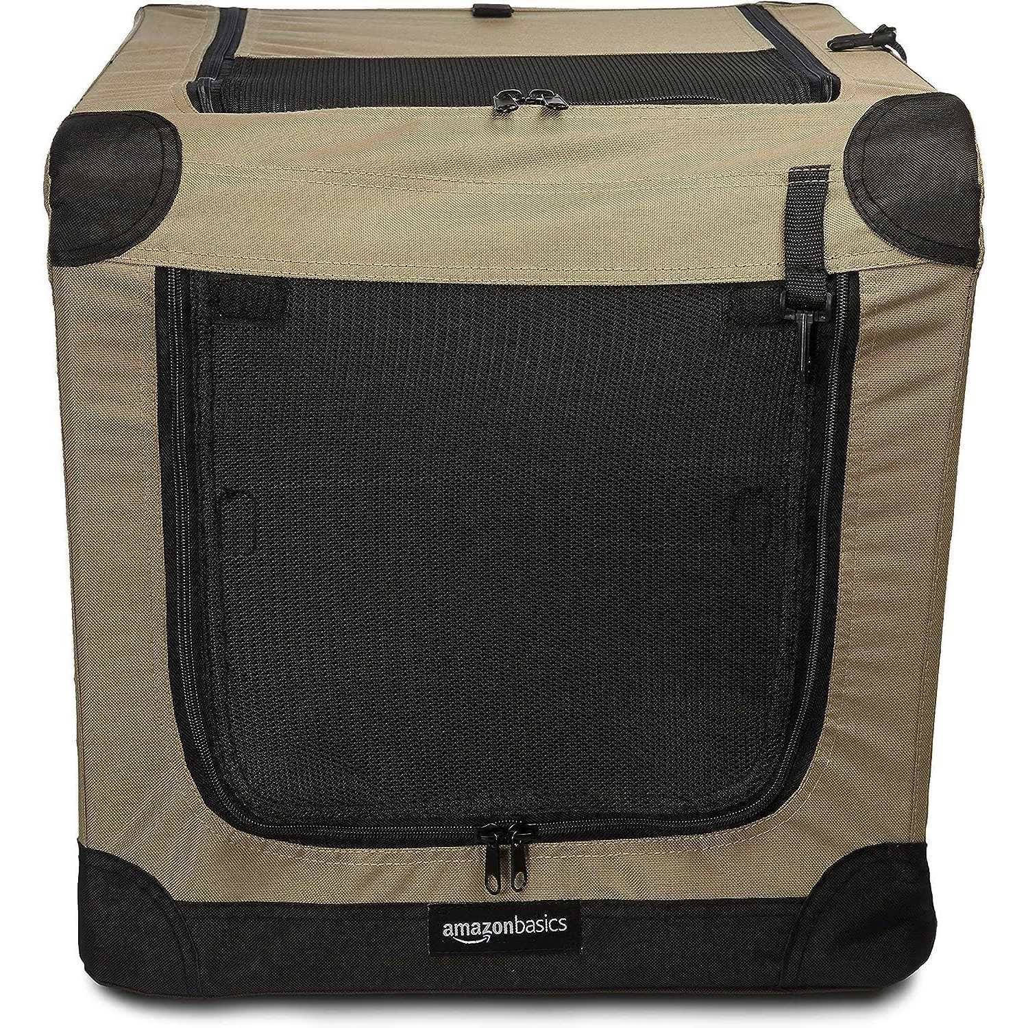 Alternative view of Amazon Basics 2-door Soft-sided Folding Travel Crate Dog Kennel