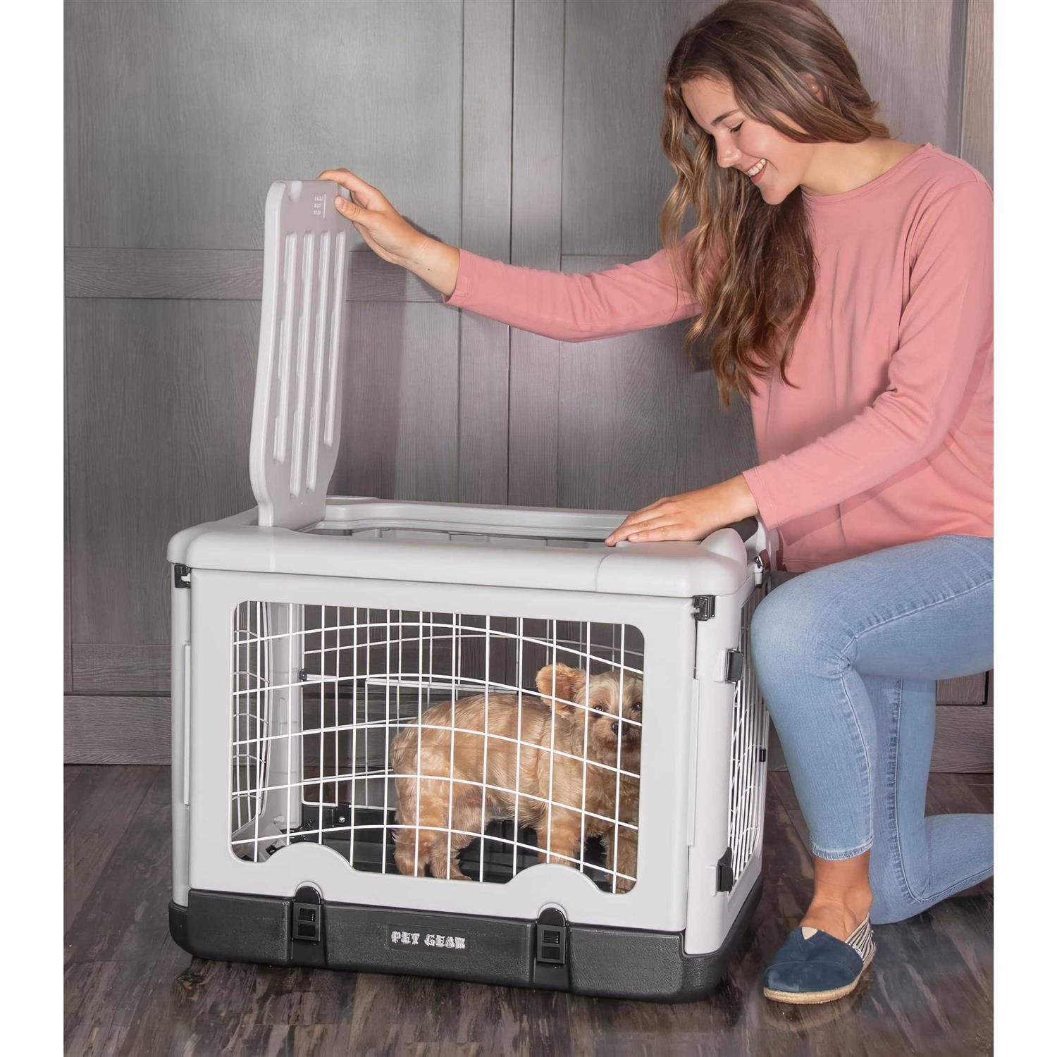 Alternative view of Pet Gear The Other Door Steel Crate