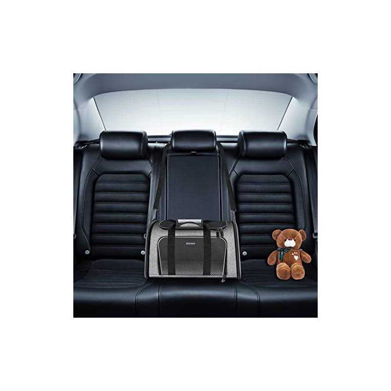 Alternative view of Soundy Dog Carrier Cat Carriers Airline Approved Pet Carrier for Small Medium Dogs Cats Puppies Collapsible Soft Sided Travel Puppy car