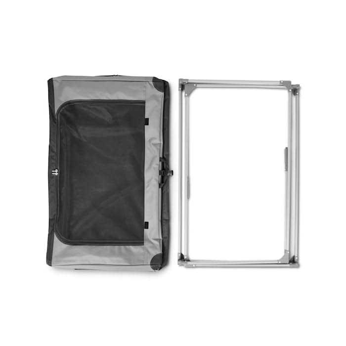 Alternative view of EveryYay Essentials Portable Canvas Dark Grey Dog Crate