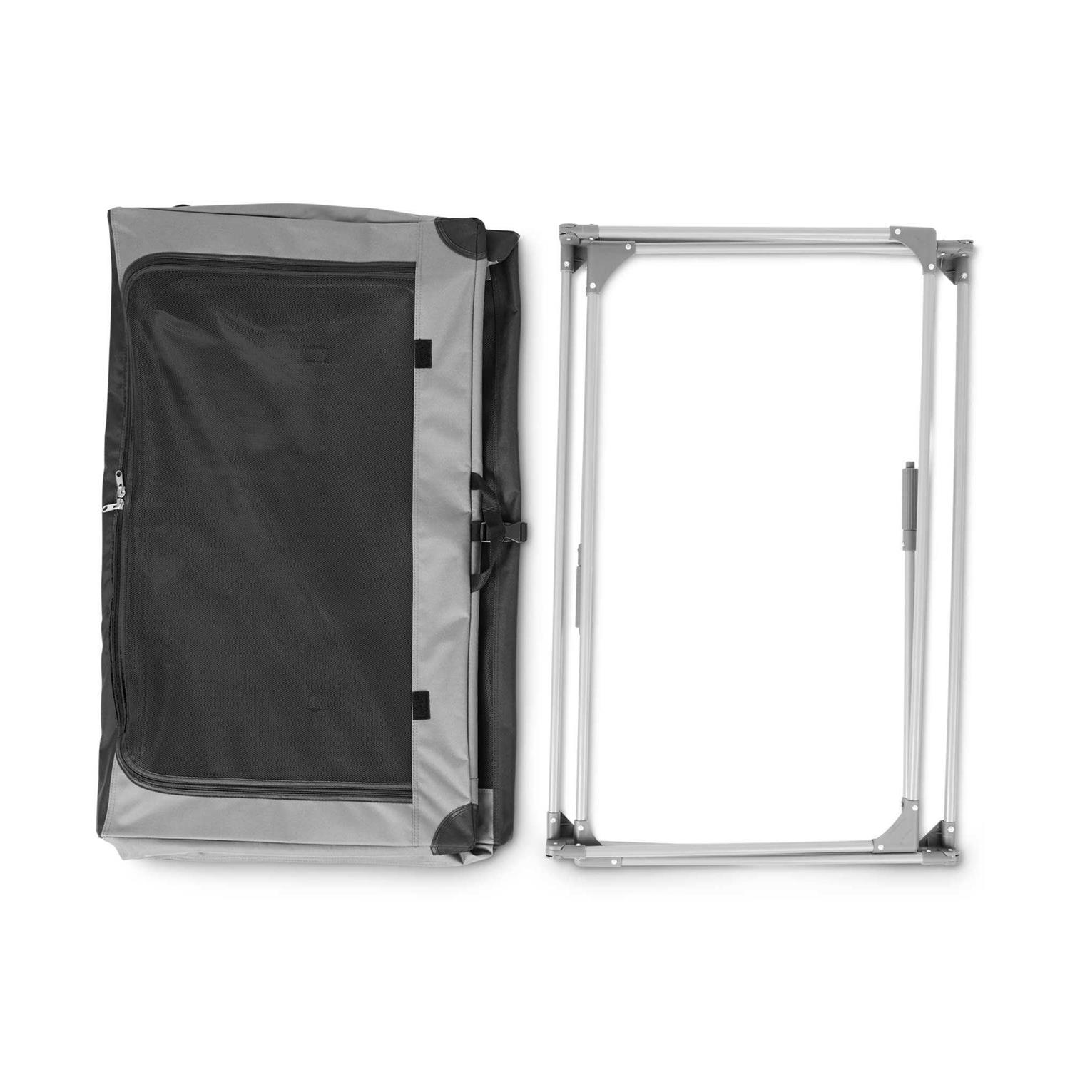 Alternative view of EveryYay Essentials Portable Canvas Dark Grey Dog Crate