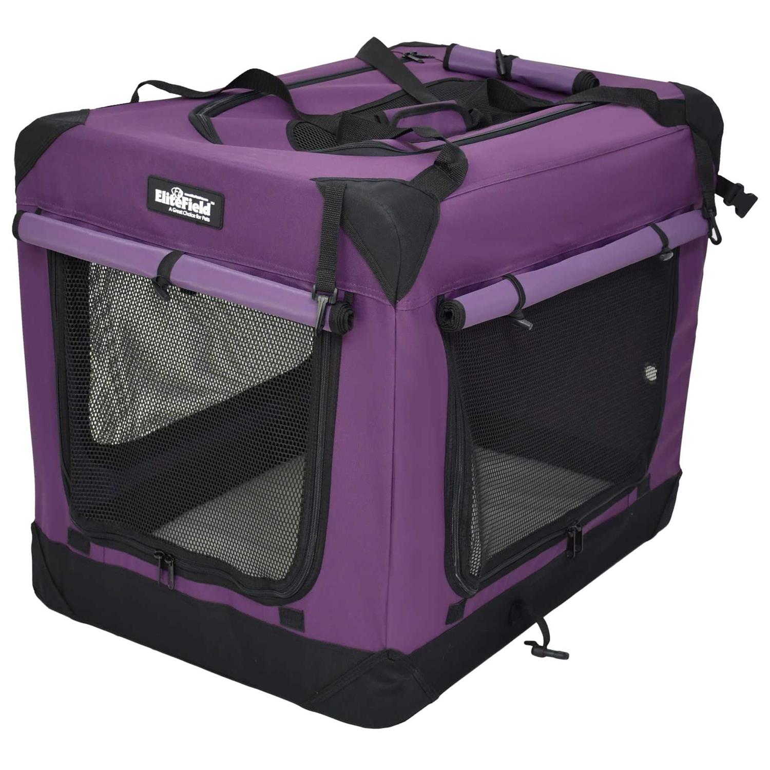 Alternative view of EliteField 3-Door Folding Soft Dog Crate Indoor & Outdoor Pet Home Multiple Sizes and colors Available