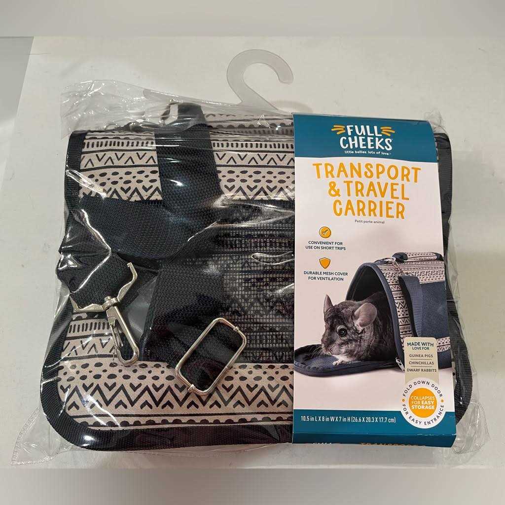 Alternative view of Full Cheeks Small Pet Cloth Transport and Travel Carrier